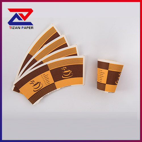 pe coated paper cup fan